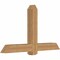 Ekena Millwork Eugene Smooth Timber Gable Bracket, Western Red Cedar, 60"W x 35"H x 5 1/2"D x 5 1/2"F, 14/12 Pitch GBW060X35X0606EUG00SWR - alternate 4